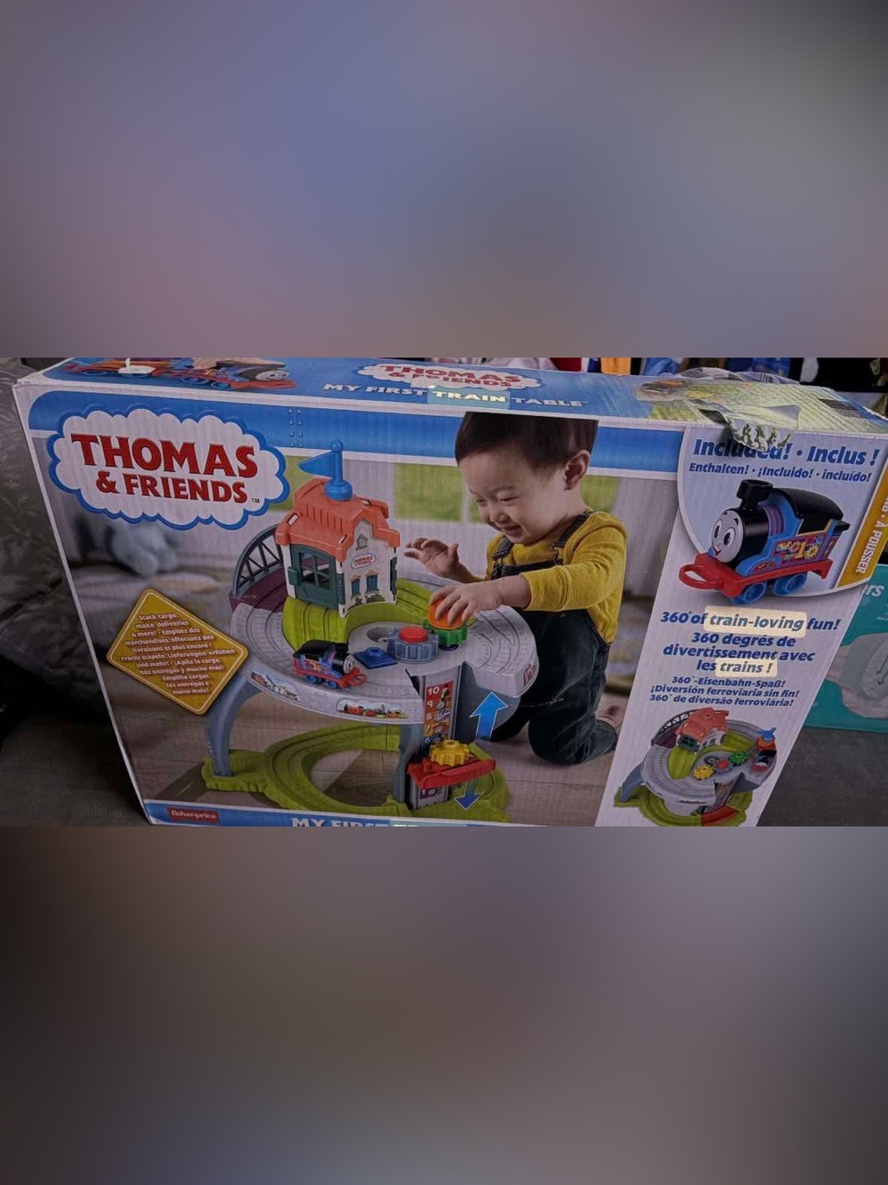 Thomas & Friends My First Train Table Playset - Blue/Red* Brand New in the box *
